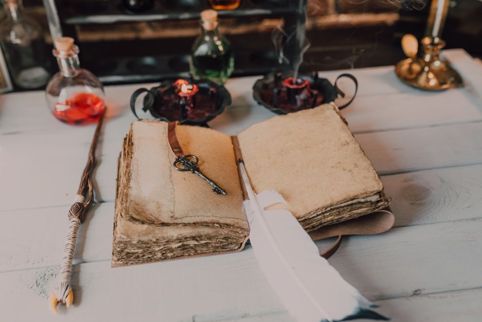 ancient spellbook grimoire magic
