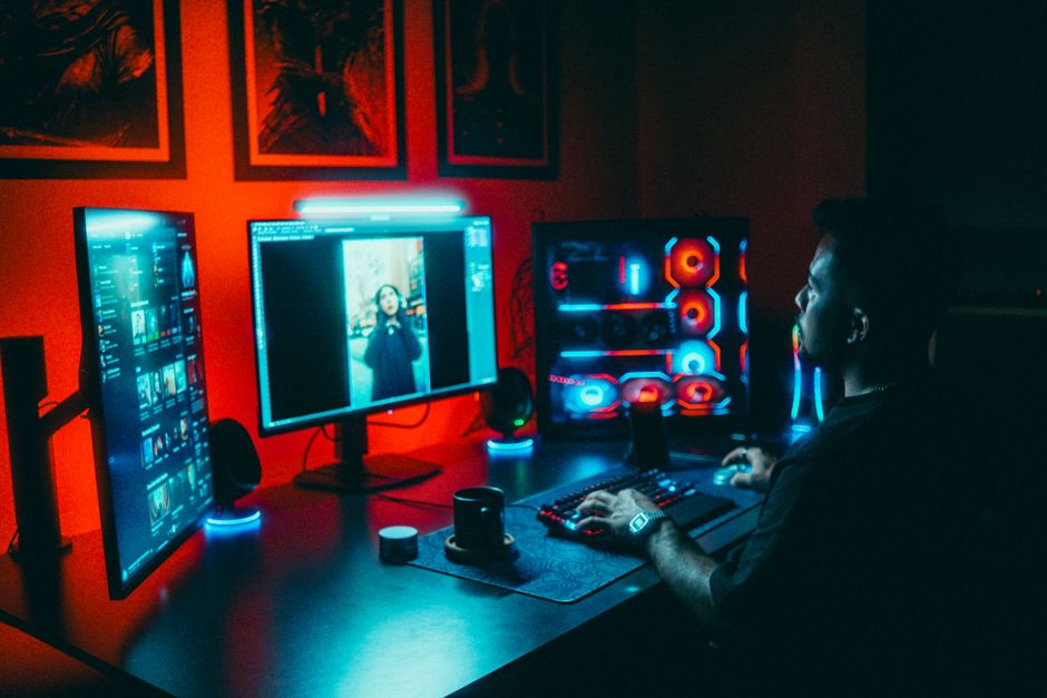 game development studio workspace