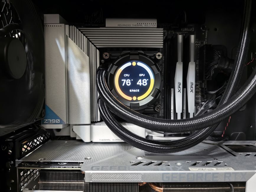 compact gaming computer build thermal management