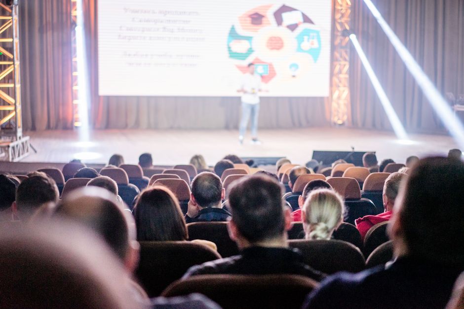gaming conference presentation stage