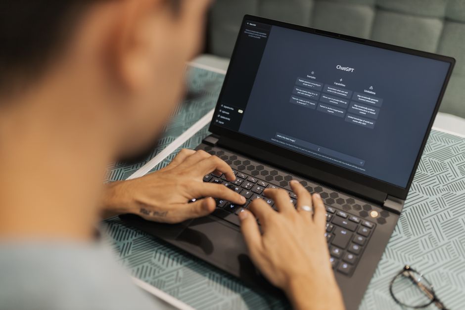 developer working with AI video software