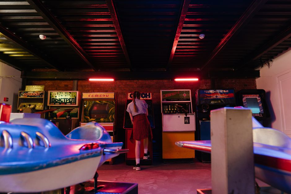 retro arcade tennis vintage game