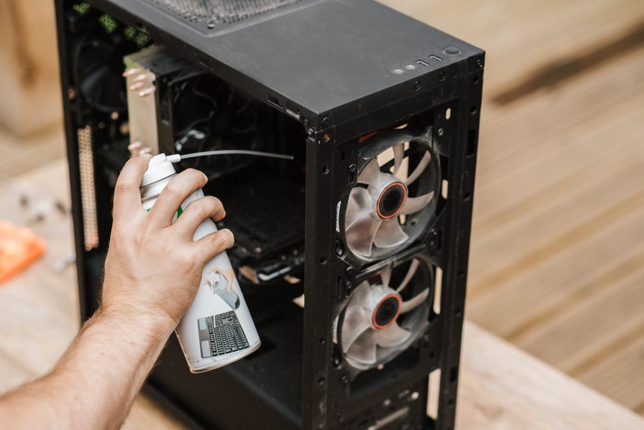 PC dust cleaning interior
