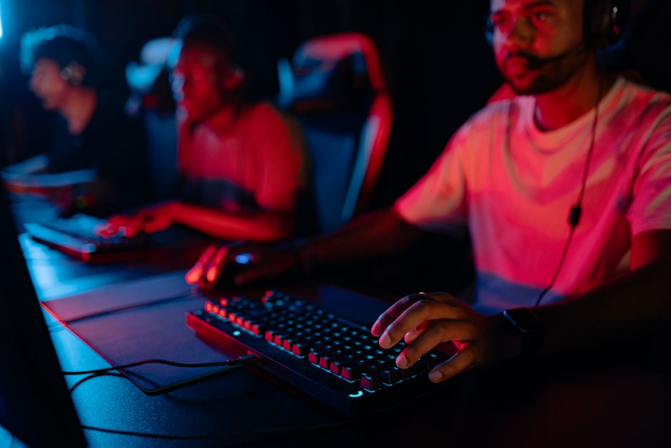 professional esports player keyboard setup
