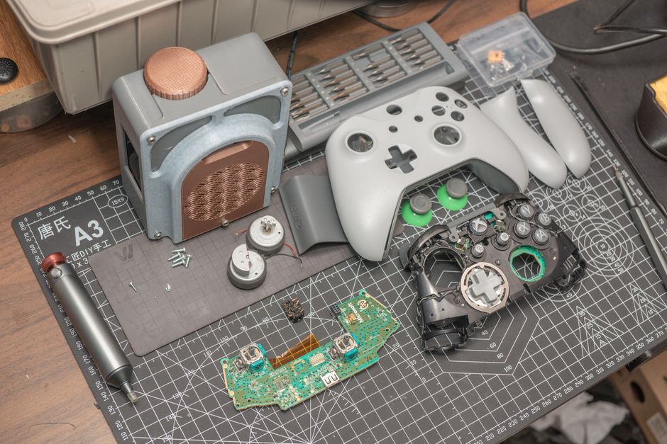 vintage gaming console disassembly